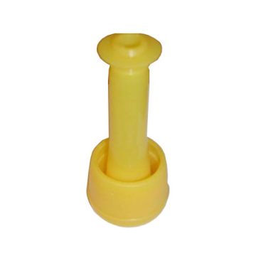 Manchon caprins Stimulor TopFlow (silicone jaune)