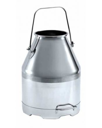 Malkespand rvs. 30 ltr med hængsel